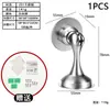 ¡Guau, tapón de puerta magnético fuerte de acero inoxidable, anticaída, fuerza magnética espesa, tapón de puerta para uso doméstico en dormitorio, silencioso, no requiere perforación, montado en el suelo