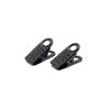Clip de metal clip para identificación de estudiante etiqueta de tarjeta de pecho clip de hierro clip para tarjeta de empleado de fábrica clip de sarga negra por electroforesis al por mayor