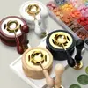 Juego Completo de Sellos de Lacre al por Mayor, Juego de Sellos de Lacre Vintage de Madera Maciza Color Macarrón, Accesorios de Cuchara, Herramientas, Horno para Derretir Cera