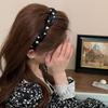 Elegante Diadema de Perlas Prensadas Sentido de Alta Gama Salida Combinación Total Accesorios para el Cabello Diadema Celebridad de Internet 2023 Nuevo Tocado