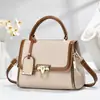 2026 Bolso Cuadrado Pequeño Nuevo, Bolso de Hombro de Gran Capacidad, Estilo Elegante para el Trabajo, Bolso Cruzado Versátil, Bolso de Solapa de Moda para Mujer