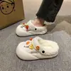 Novas Chinelos Casuais de Inverno/Outono 2026, Confortáveis e Não Cansativos, para Uso Externo, Peludos, Fofos, com Sola Grossa, Fechados na Ponta, para Mulheres