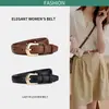 Cinto Marrom para Mulheres, Cinto Fino da Moda para Meninas, Cinto Versátil Tendência Estilo Coreano para Jeans, Cinto Fino Decorativo para Calças