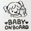 Pegatinas reflectantes para coche, pegatinas de advertencia personalizadas para bebés en el coche, pegatinas de advertencia para bebés y niñas.