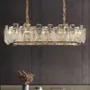 Lámpara de araña de lujo para sala de estar, lámpara de cristal galvanizado de arte en hierro para dormitorio principal, lámpara moderna, simple y elegante para comedor, diseño creativo