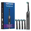 Cepillo de dientes eléctrico rotatorio transfronterizo cabeza redonda impermeable IP67 empaque totalmente en inglés venta al por mayor de fábrica se puede personalizar