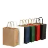 Bolsas de Tote de Papel Kraft Hechas a Medida de Fábrica, Bolsas de Regalo de Cartulina Blanca, Impresión de Logotipo, Personalización en Lotes Pequeños