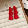 Artículos de Liquidación de Año Nuevo~ Pendientes de Pétalos Rojos, Modernos y Versátiles, Pendientes de Lujo Ligero y de Gama Alta para Mujer, Estilo Nicho