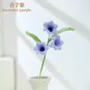 Buquês de flores de crochê prontos e feitos à mão, incluindo flores artificiais, disponíveis para personalização e envio direto do fabricante