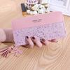 Billetera Larga Simple Estilo Japonés y Coreano Estuche para Tarjeta de Licencia de Conducir Bolsa para Tarjetas Multitarjeta de Gran Capacidad Bolso de Moda para Teléfono Móvil para Mujer Billetera para Monedas