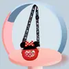 Bolsa Transversal Infantil da Moda com Design de Areia Mexida da Minnie, Bolsa de Mão de Desenho Animado, Bolsa Transversal Estilosa de Pequena Princesa, Bolsa de Ombro