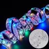 Adornos para árbol de Navidad, luces LED, cintas de luces, guirnaldas de luces, accesorios para árbol de Navidad, colgante decorativo, dorado, cinta de doble capa