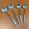 Cuchara para Hot Pot de Acero Inoxidable, Colador, Cuchara Grande para Sopa Casera, Cuchara para Gachas, Cuchara Compartida, Cucharón para Servir Sopa, Colador de Concha para Sopa