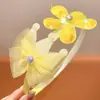 Diadema Coreana para Niños Ins Reversible Lentejuela Perla Flor de Cinco Puntas Linda Diadema con Dientes Tiara de Princesa para Niña