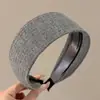 Diadema impresionante y elegante para mujer, hace que el rostro parezca más pequeño, accesorio para el cabello versátil, diadema de punto suave, tocado de alto valor estético