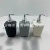 Tapa Cuadrada de Polipropileno de Color Sólido de Lujo Ligero de Alto Valor para Botella de Loción con Cabezal de Bomba Dorado y Plateado, Botella Dispensadora de Jabón de Presión para Champú y Gel de Ducha