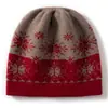 Nuevos gorros de cachemir para otoño e invierno para mujer, con modernos diseños de punto jacquard, cálidos y protectores para los oídos, adecuados para actividades al aire libre y ciclismo