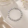 Moda Venta Caliente Pulsera de Peridoto Verde Circonita AAA Incrustada Estilo Mori Fresco Diseño de Nicho Accesorios de Joyería para Mujer