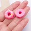 Accesorios para Joyería DIY de Resina en Rojo Rosa Fruta del Dragón Pastel Arcoíris Colgante Pendientes Hechos a Mano Llavero Dijes