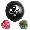 Balão Preto de Revelação de Sexo de 36 Polegadas para Festa de Aniversário de Bebê Balão de Revelação Balão Redondo de Látex