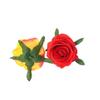 Cabeza de rosa de simulación de 9 cm de diámetro, cabeza de rosa de bricolaje, flor de boda, arreglo floral de pared, bola de onda, flor falsa, guía de camino, flor