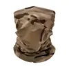 Cachecol de proteção solar camuflado para atividades ao ar livre para homens e mulheres, máscara facial de malha respirável de secagem rápida para ciclismo, polaina tática para montanhismo e pesca, lenço mágico para a cabeça