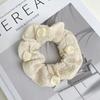 Nuevo resorte y verano puff Estrella anillo para el pelo intestino grueso Satén a cuadros anillo para el pelo intestino delgado lindo moda tela accesorios para el pelo cuerda para el pelo