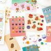 ¡Oso Mensajero! Calcomanías de PVC de oso de dibujos animados lindo oso travesti DIY cuenta de mano diario calcomanías decorativas 10