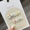 Nova coleção de unha artificial pura usada à mão manual nail art light estilo de luxo manual nail art Fonte fábrica atacado