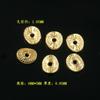 Padrão banhado a ouro cobre Oval espaçador espaçador de contas DIY brincos espaçador de brincos acessórios