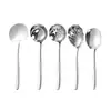 Cuchara Pública para Conchas de Acero Inoxidable Pala para Champiñones Cucharón para Sopa Colador de Sopa Olla Caliente Doméstica Servir Sopa Colar Sopa Porcionar Cuchara Pública Utensilios de Cocina