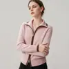Novo cardigã de cashmere feminino para outono e inverno, espesso, com zíper duplo e design de cor contrastante, jaqueta versátil e de corte solto