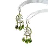 Entre las Mariposas VerdesAretes de Borla con Forma de Gota de Agua de Mariposa Verde Estilo Bosque, Pendientes de Alto Nivel Estilo Nuevo Primavera y Verano, Plata 925