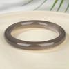Pulseira de calcedônia cinza fumê material de cavalo de gelo alta pulseira de ágata champanhe feminina pulseira tilintante joias de jade atacado