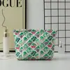 Nova Bolsa de Cosméticos de Flores de Viagem Pequeno Armazenamento Floral Portátil Acolchoado Ins Washery Bolsa de Armazenamento de Cosméticos