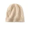 Gorro de Punto Grueso Cálido de Moda Casual para Mujer, Color Sólido, Tejido de Cable con Diamantes, Nuevo Estilo Otoño/Invierno 2026