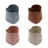 Porta-Canetas de Couro Casual para Armazenamento de Pincéis de Maquiagem, Organizador de Mesa DIY, Armazenamento Doméstico de Diversos, Caixa de Armazenamento para Controles Remotos