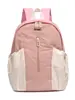 Mochila Impermeable Ligera para Mujer al Aire Libre, Ocio, Camping, Viajes, Bloques de Color, Gran Capacidad, Bolsa Escolar Universitaria