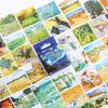 Adesivos de pintura mundialmente famosos Van Gogh Monet Da Vinci Pintura a óleo Manual de crescimento de conta de mão Álbum de fotos Decoração Selo Adesivos