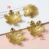 Peças de Flor de Cobre Metálico, Tampas de Flor, Acessórios, Headwear de Noiva Criativo Feito à Mão para DIY, Acessórios de Cabelo, Materiais Decorativos