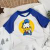 Camiseta de algodón de manga corta con estampado de dibujos animados de verano para niños, camiseta de verano para niños, ropa de verano de media manga para bebés.