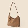 Bolso de Mano de Color Sólido Simple para el Trabajo para Mujer, Cuero Suave Elegante Versátil de Alta Gama, Bolso Tote con Cremallera de Gran Capacidad