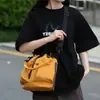 Bolsa de hombro tipo cubo de gran capacidad con cordón, bolsa de almacenamiento para actividades al aire libre, ocio, viajes, bolsa de mensajero ligera y simple para el día a día, venta al por mayor