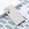 Capa Protetora Magnética de Silicone Líquido para Samsung S26Ultra S25Plus com Furo Fino Anti-Queda