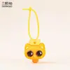 Chaveiro Criativo de Gato de Olhos Grandes para Apertar Boneca Fofa de Gatinho Desenho Animado Descompressão Pingente para Bolsa de Casal Presente