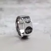 Anillos de Acero Inoxidable Europeos y Americanos para Hombres y Mujeres con Motivo de Santa Cruz y Exorcista