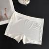 Shorts de Seguridad Finos de Verano Transpirables Sin Costuras para Mujer Dos en Uno Entrepierna Antibacteriana de Seda Bóxer de Color Sólido