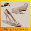 Zapatos casuales de plataforma estilo francés, adelgazantes y versátiles, nuevo modelo 2026, sandalias de tacón de aguja negras de alta costura