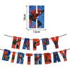 Fiesta Temática de Spider-Man Halloween Feliz Cumpleaños Bandera de Cumpleaños Bandera de Sirena Outlet de Fábrica