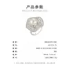 Anillo Geométrico Abierto con Incrustaciones de Circonita y Perlas Estilo Lujo Ligero Moda Anillo de Cobre Base Chapado en Oro Real Anillo para el Dedo Índice